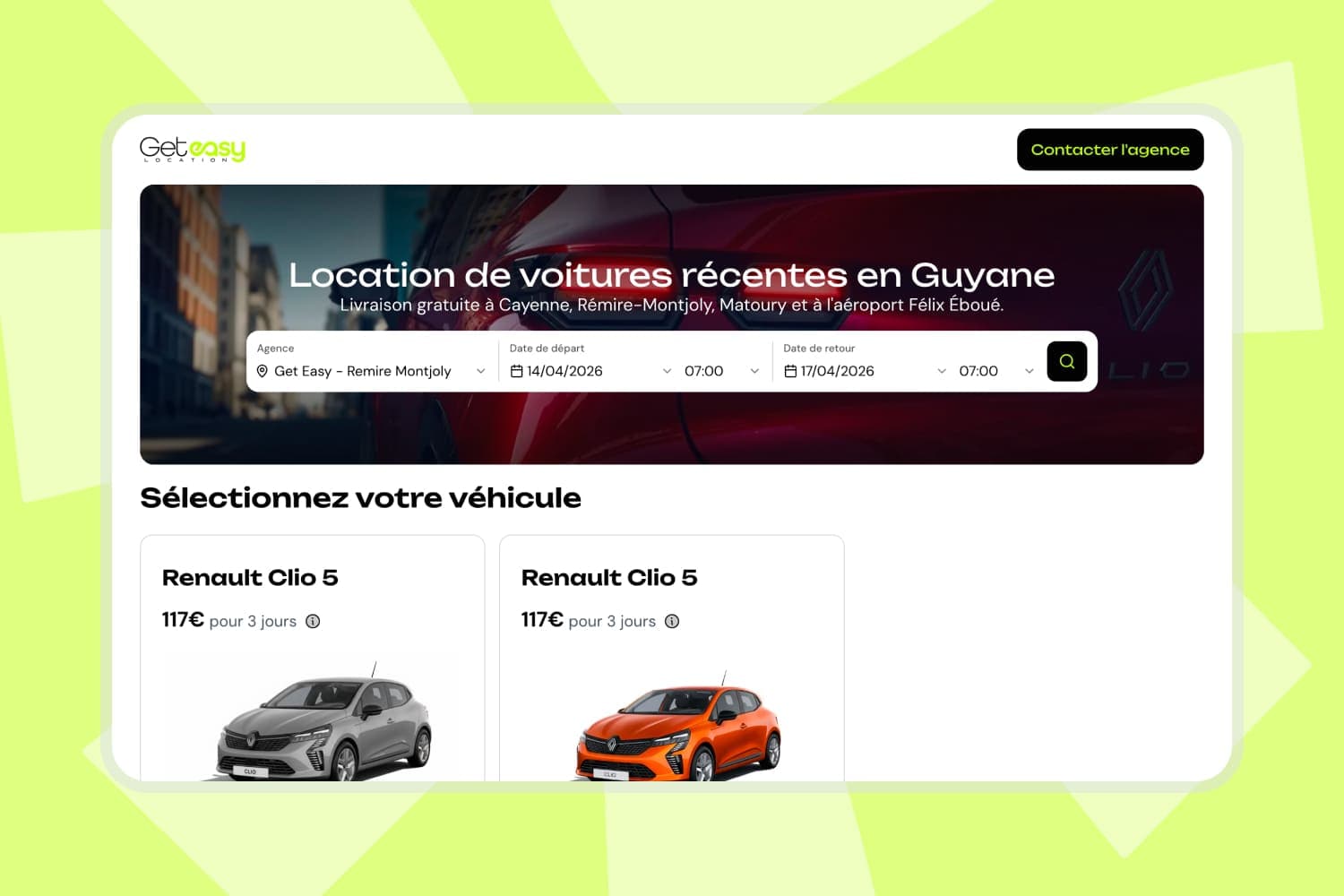 Get Easy — Système de réservation complet pour agence de location de voitures avec back-office de gestion et tableau de bord.